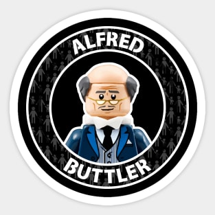 Alfred Buttler with two Tees - Parental Lock - Double Sticker